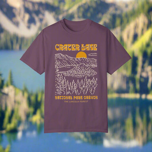 Crater Lake Sunset National Park Shirt