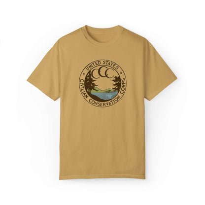 Civilian Conservation Corps CCC ShirtThis t-shirt is a tribute to the Civilian Conservation Corps (CCC), a work relief program that gave millions of young men employment on environmental projects during