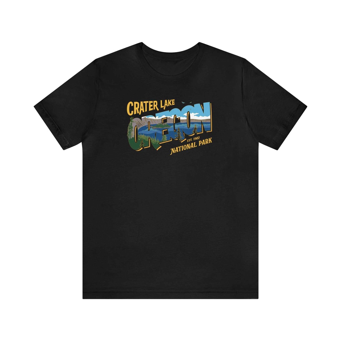 Crater Lake National Park ShirtRep your favorite park and state with this Crater Lake National Park of Oregon into your wardrobe. Featuring it's best feature, the famous Crater Lake.
Details:
- 10