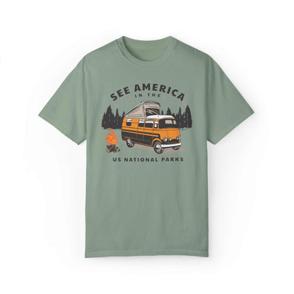 See America in US National Parks Van Life Shirt