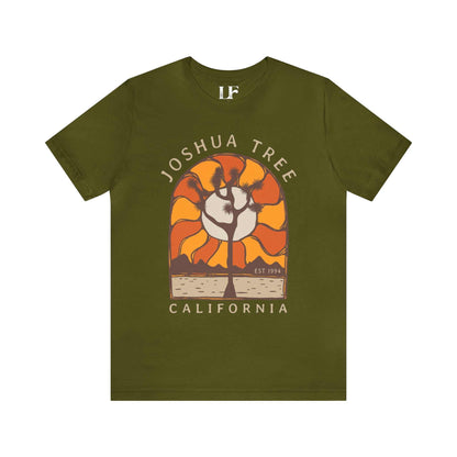 Desert Sun Joshua Tree National Park ShirtRemember the feeling of the desert sun on your face all winter long with our latest Joshua Tree National Park Desert Sun Tee.
- jersey cotton - soft and lightweight 