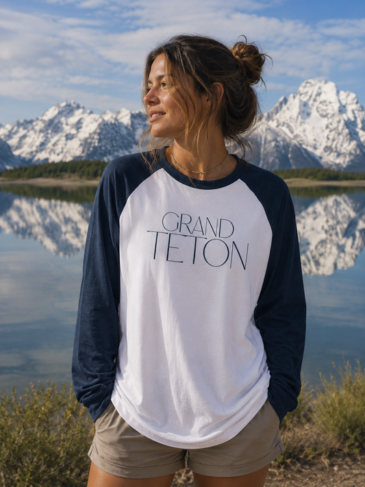 Grand Teton National Park Raglan Baseball Tee