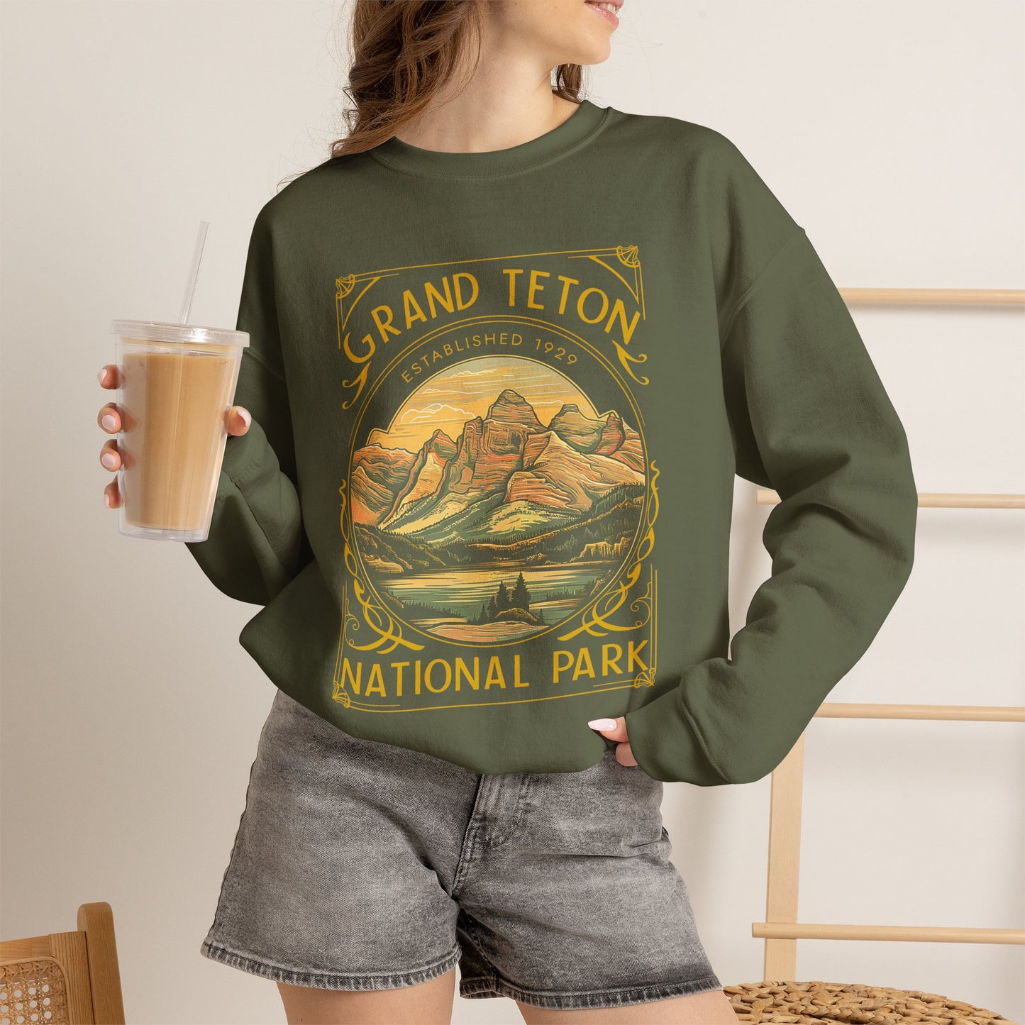 Grand Teton National Park 1929 Crewneck