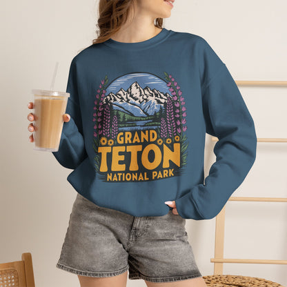 Grand Teton National Park Camp Crewneck