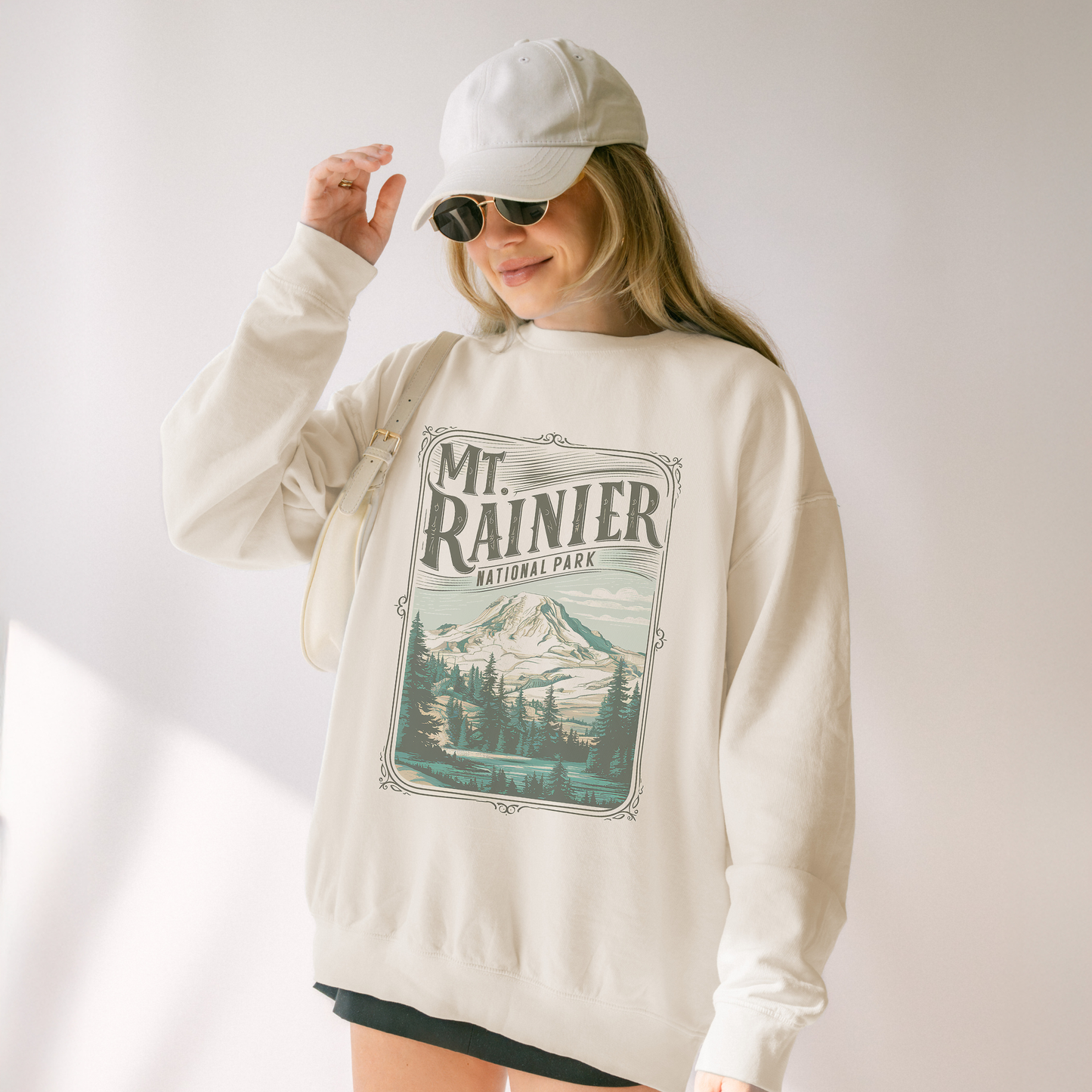 Mt. Rainier 1899 Lightweight Crewneck