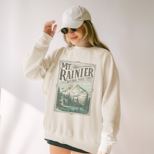 Mt. Rainier 1899 Lightweight Crewneck