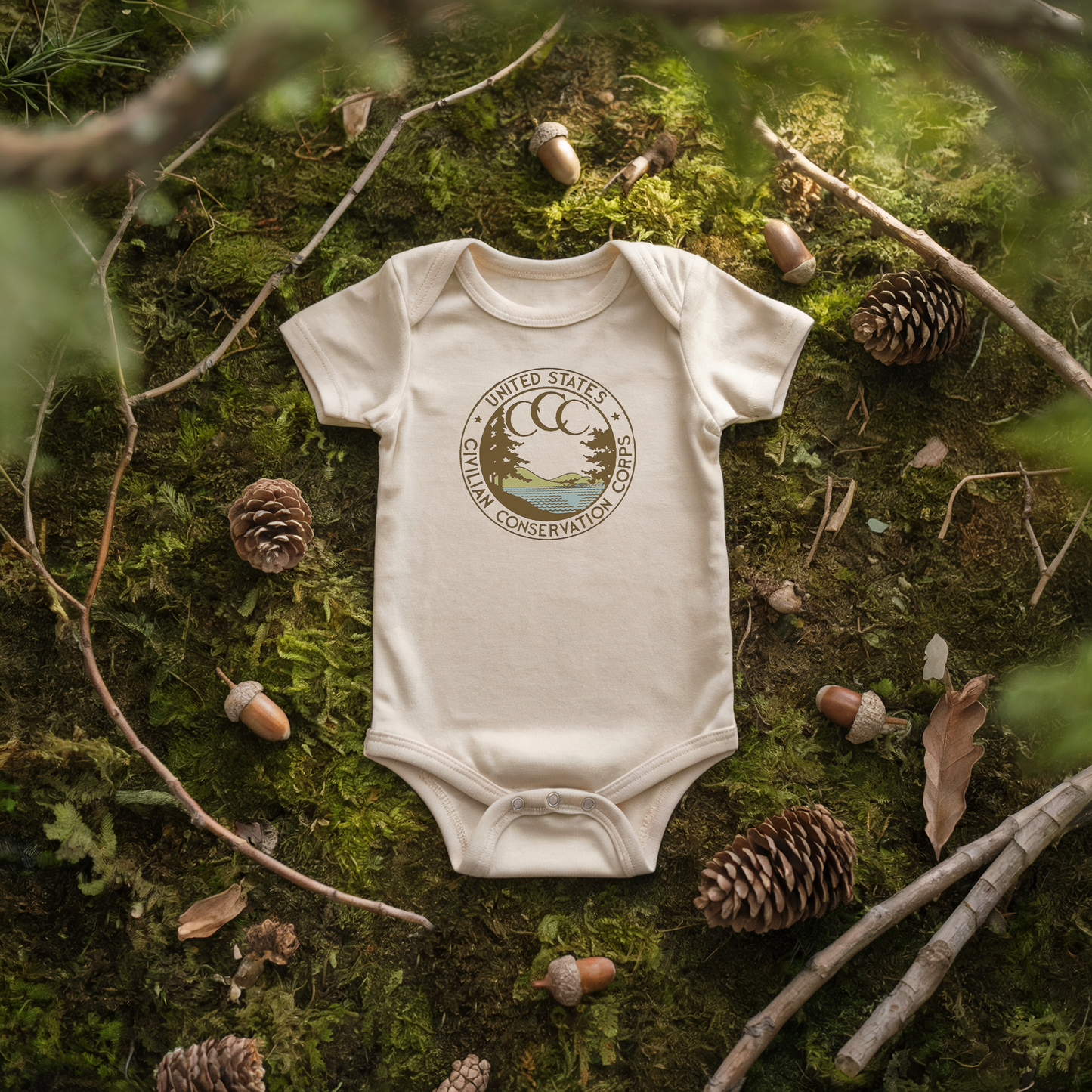 Civilian Conservation Corps CCC Baby Onesie