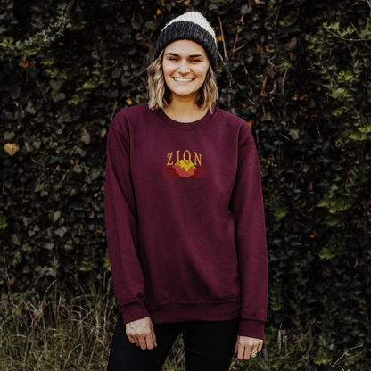 Zion Embroidered National Park Sweatshirt