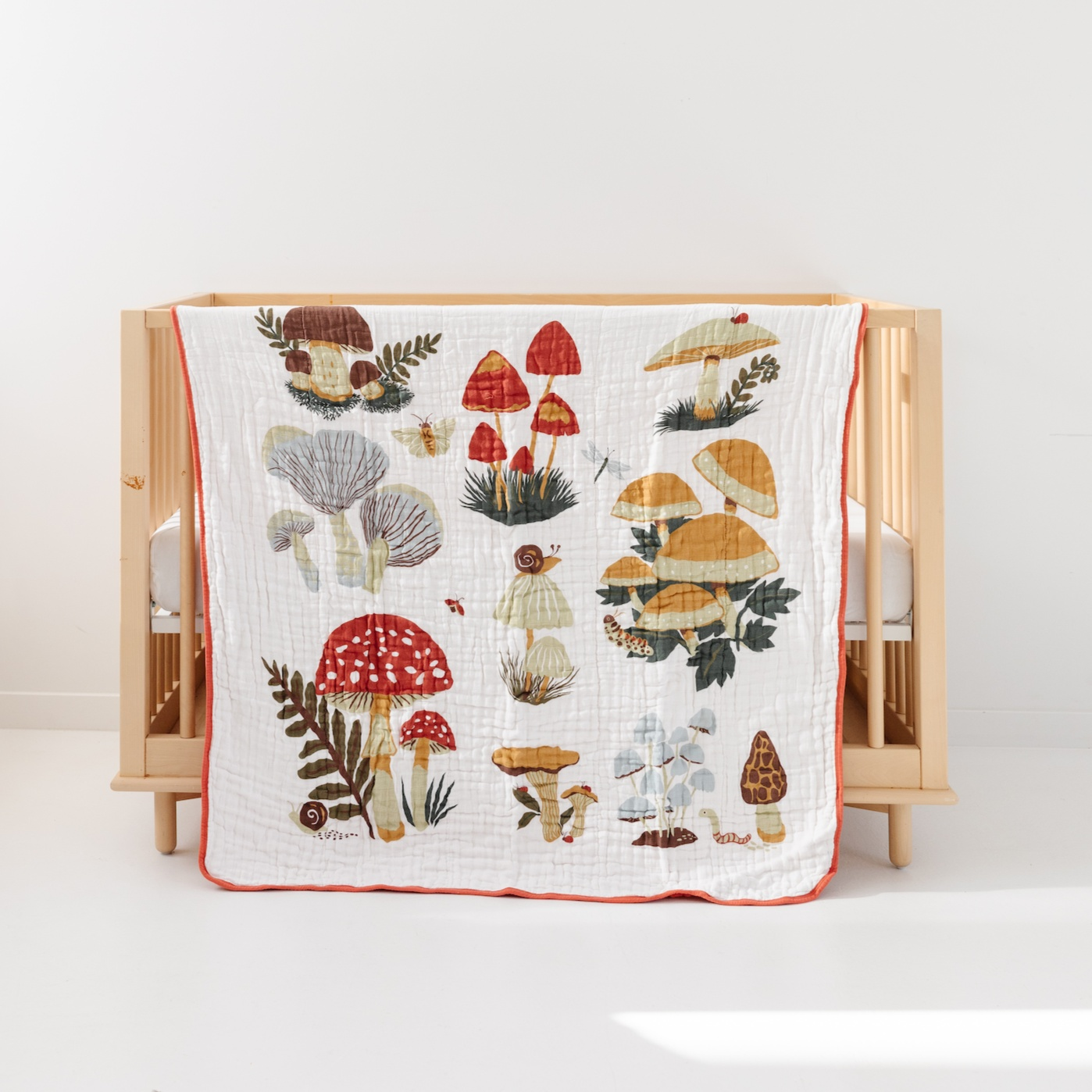 Mushroom Baby Quilt