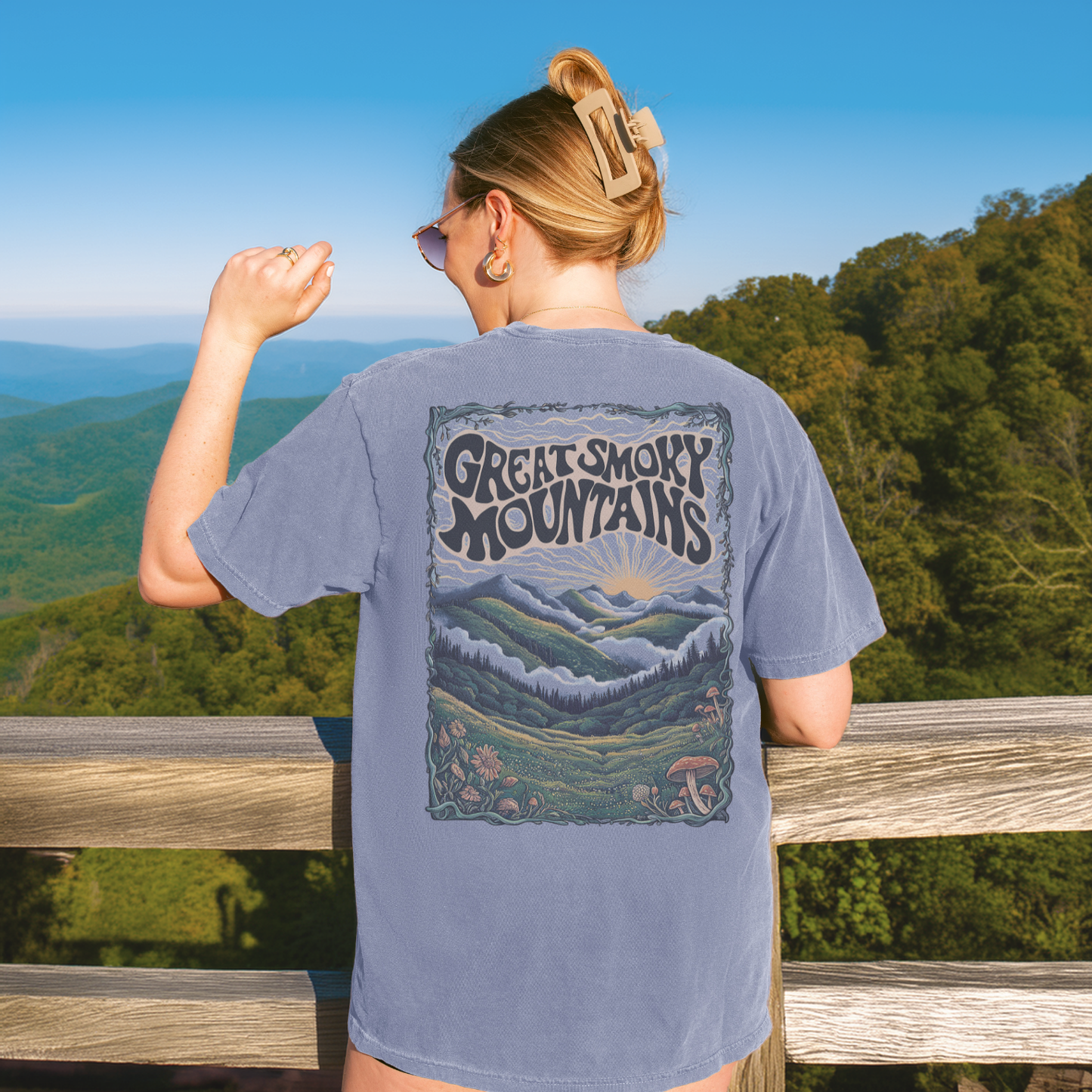 Great Smoky Mountains Sunrise Mist Tee