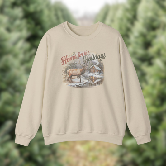 Home for the Holidays Elk Crewneck