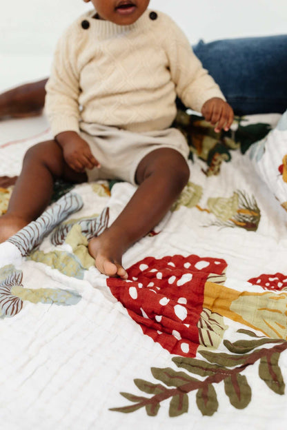 Mushroom Baby Quilt