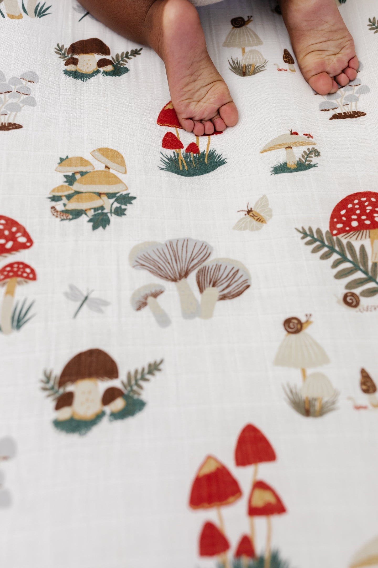 Mushroom Baby Crib Sheet