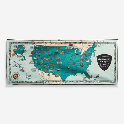 National Parks and Monuments Map Towel by Nomadix