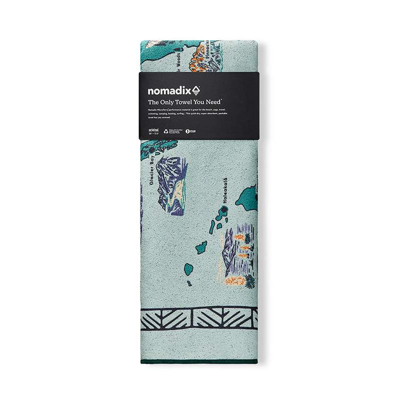 National Parks and Monuments Map Towel by Nomadix