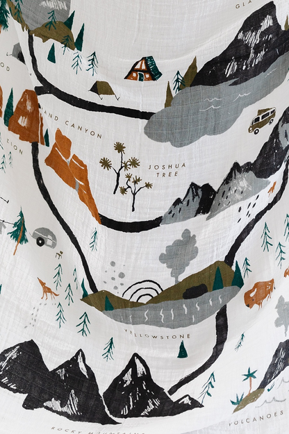 National Parks Swaddle Blanket