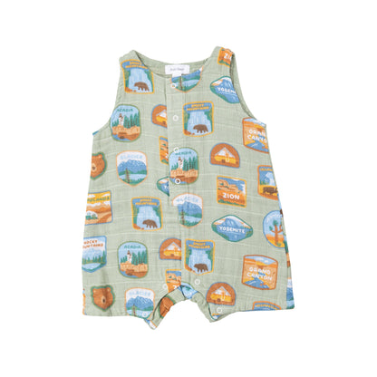 National Park Patches Shortie Romper