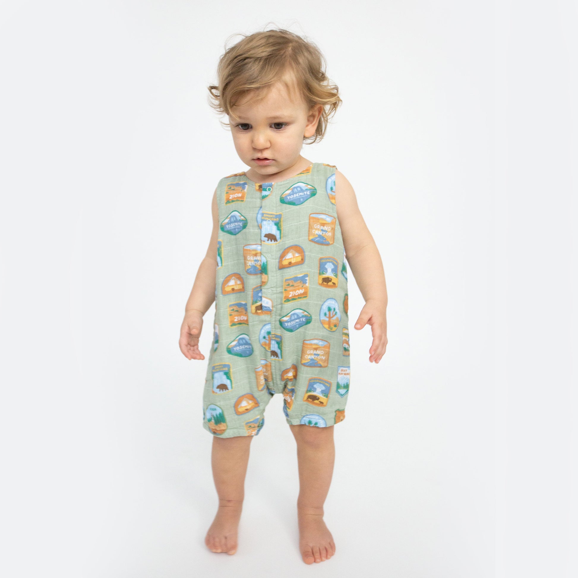 National Park Patches Shortie Romper