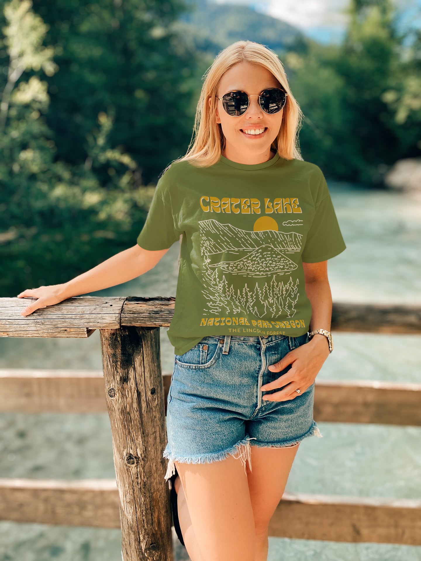 Crater Lake Sunset National Park Shirt