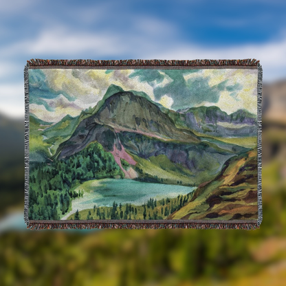 Glacier National Park Woven Blanket