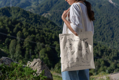 Native to Olympic National Park Ecology Tote Bag