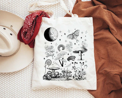 Mushroom Forest Tote Bag