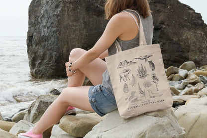 Native to Olympic National Park Ecology Tote Bag