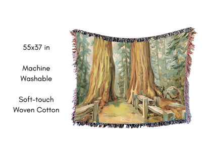 Sequoia National Park Woven Blanket