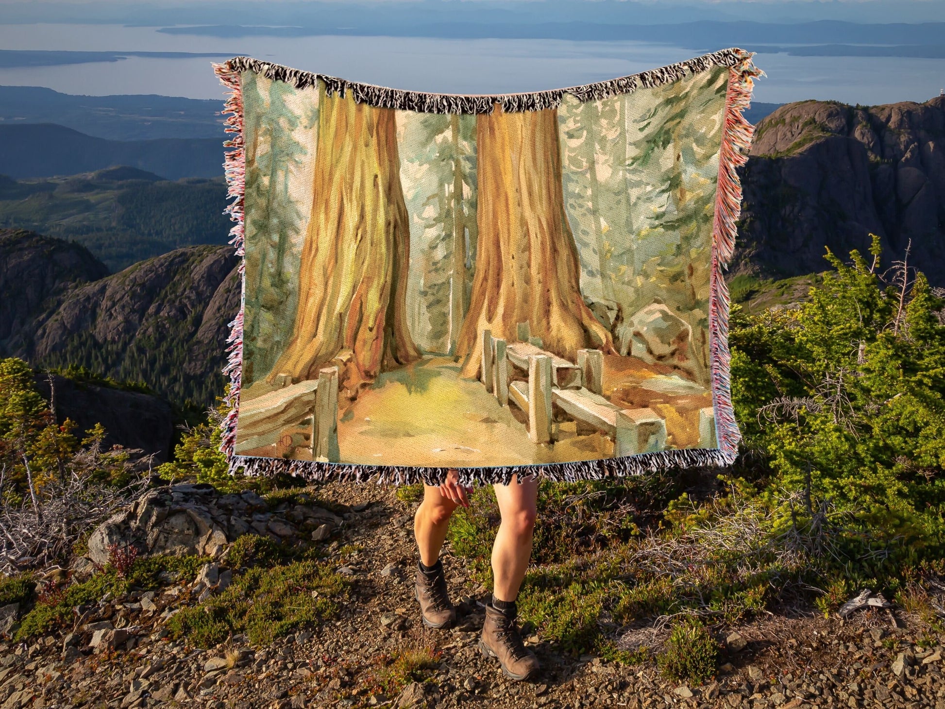 Sequoia National Park Woven Blanket