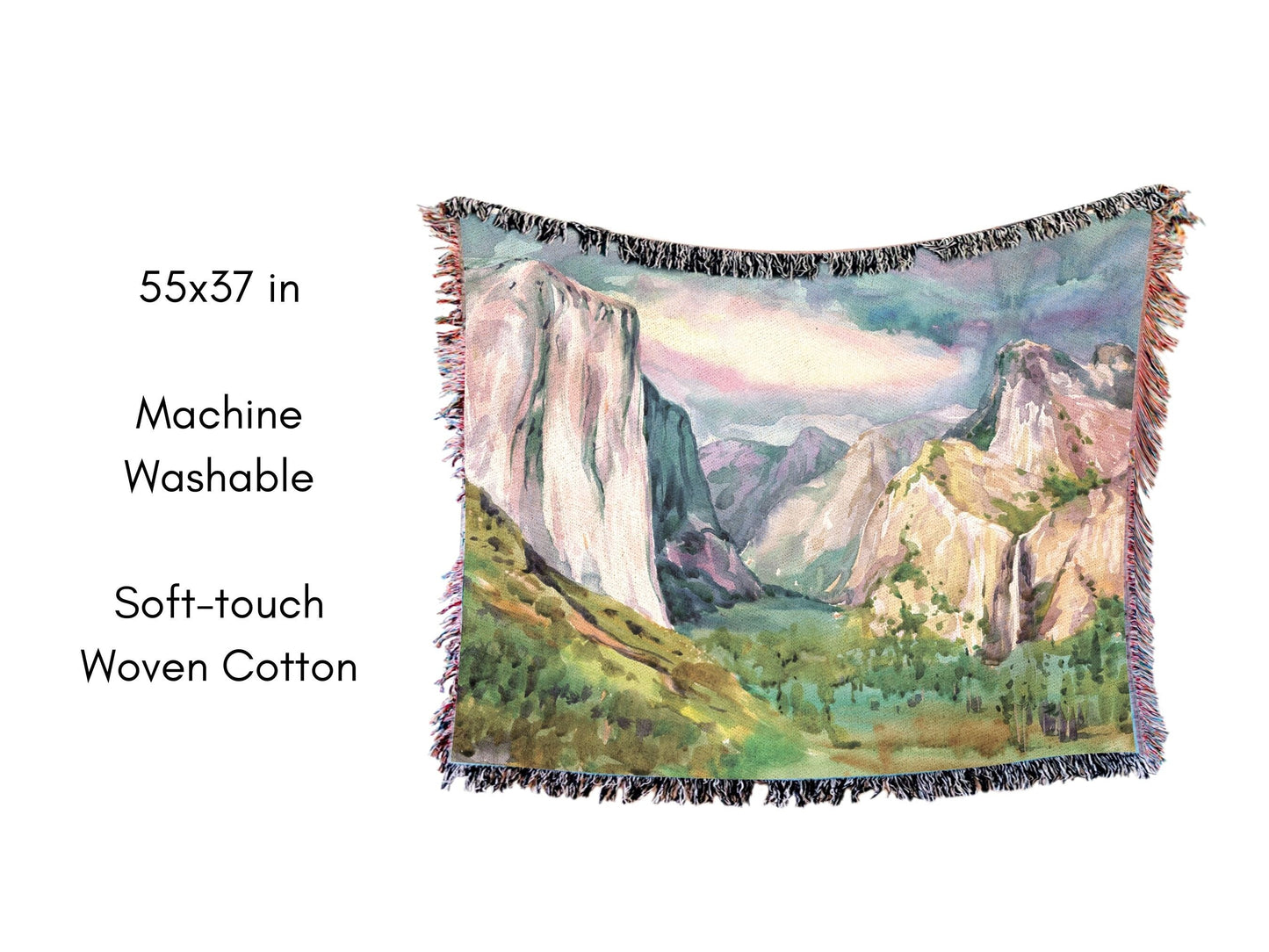Yosemite National Park Woven Blanket