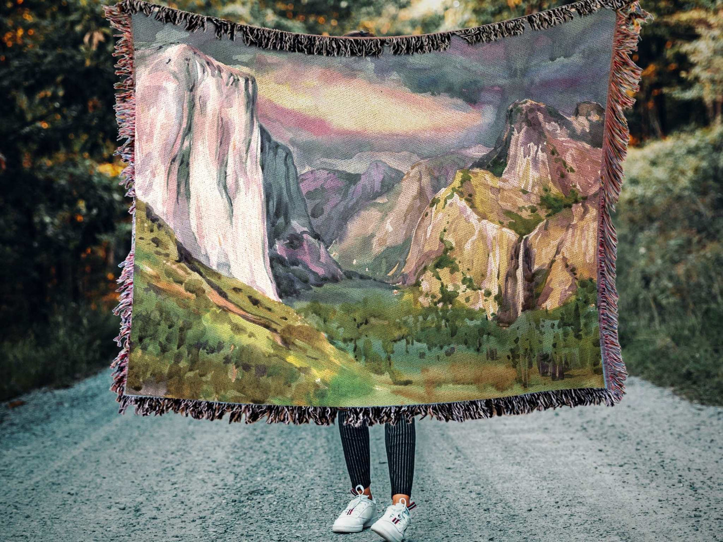 Yosemite National Park Woven Blanket