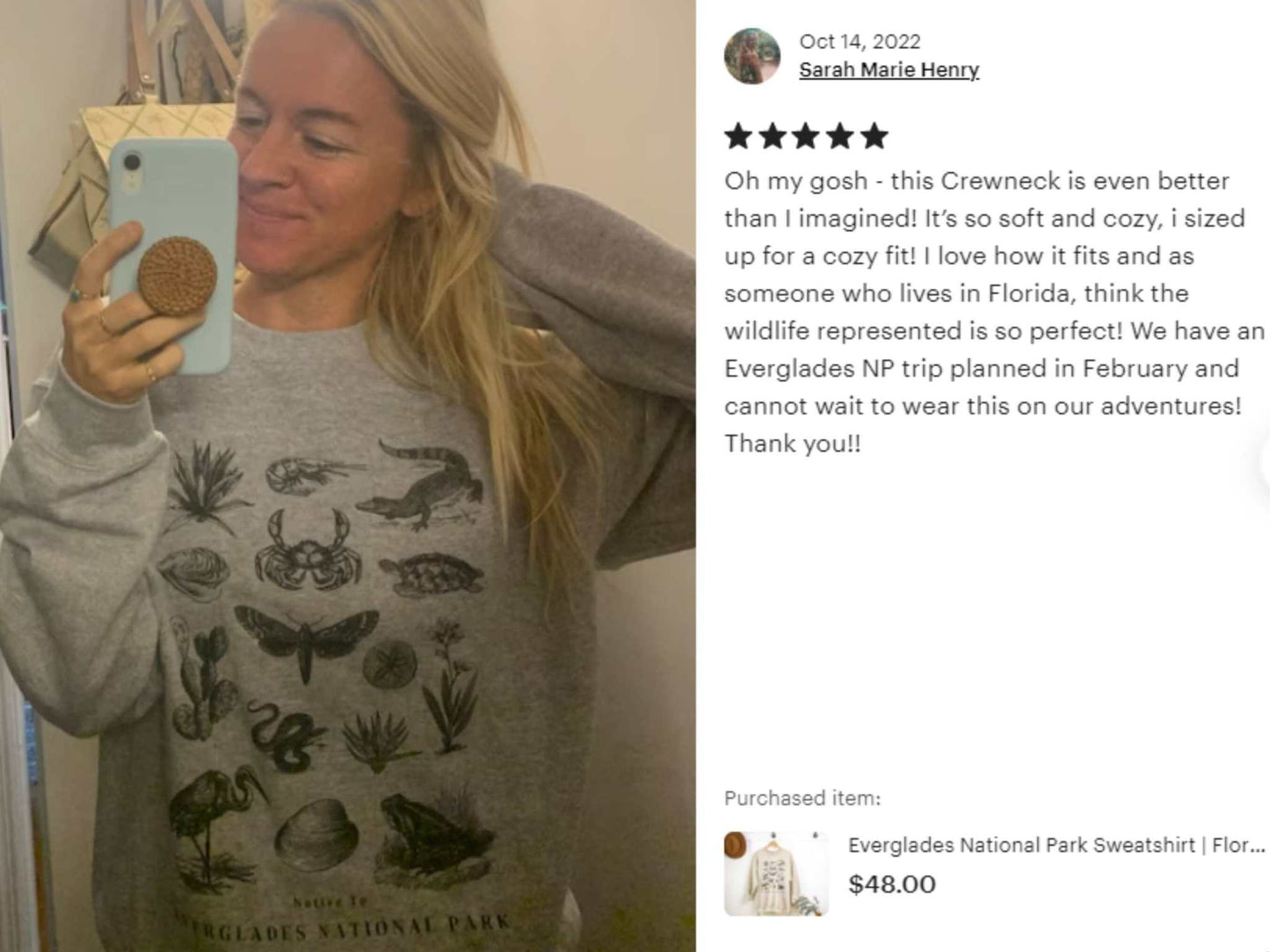 Native to Everglades National Park Sweatshirt