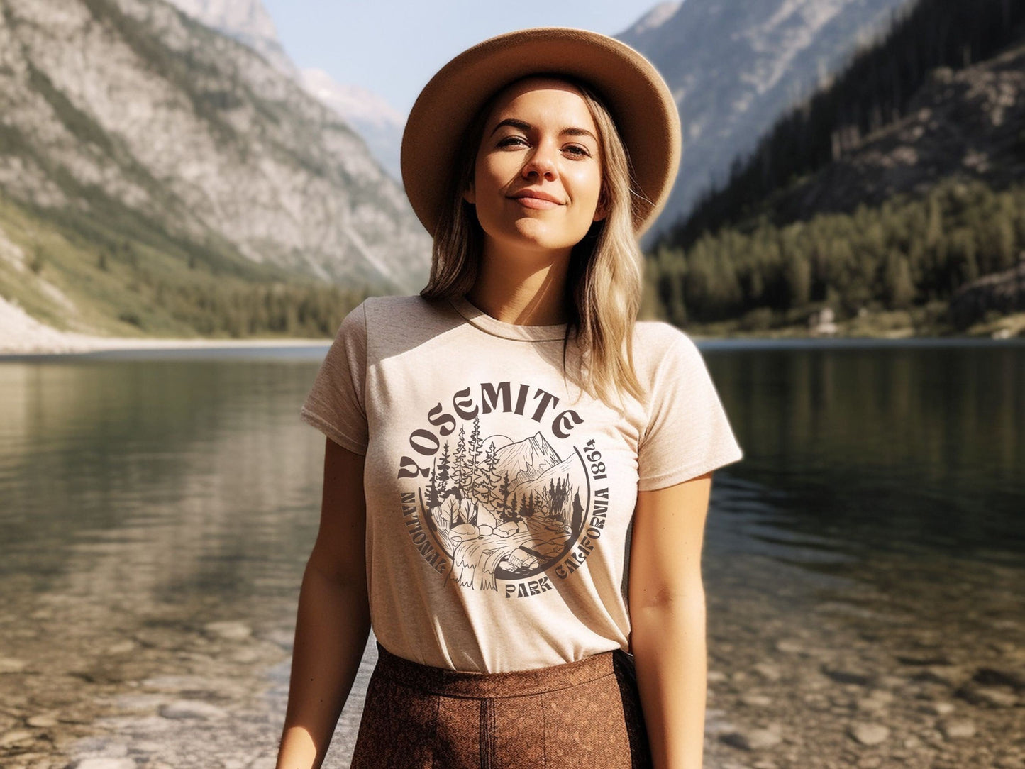 Yosemite National Park ShirtBring the wilderness of Yosemite National Park and California style into your wardrobe with this vintage styled boyfriend t-shirt inspired by the natural beauty of t