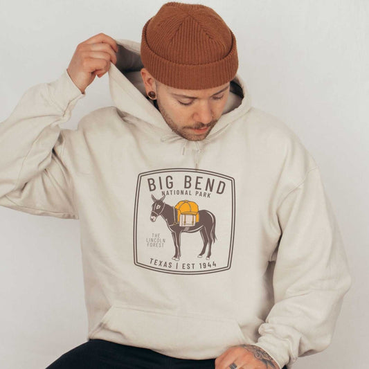 Big Bend National Park SweatshirtBring home your favorite fun little trail buddy from Big Bend National Park of Texas into your wardrobe with this cozy and comfy crewneck sweatshirt or hoodie.
Detai